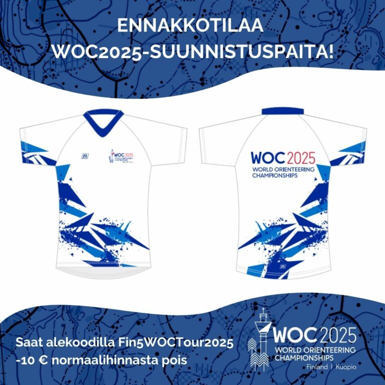 WOC2025 Orienteering Shirt – Joulukuun kampanja-December Campaign